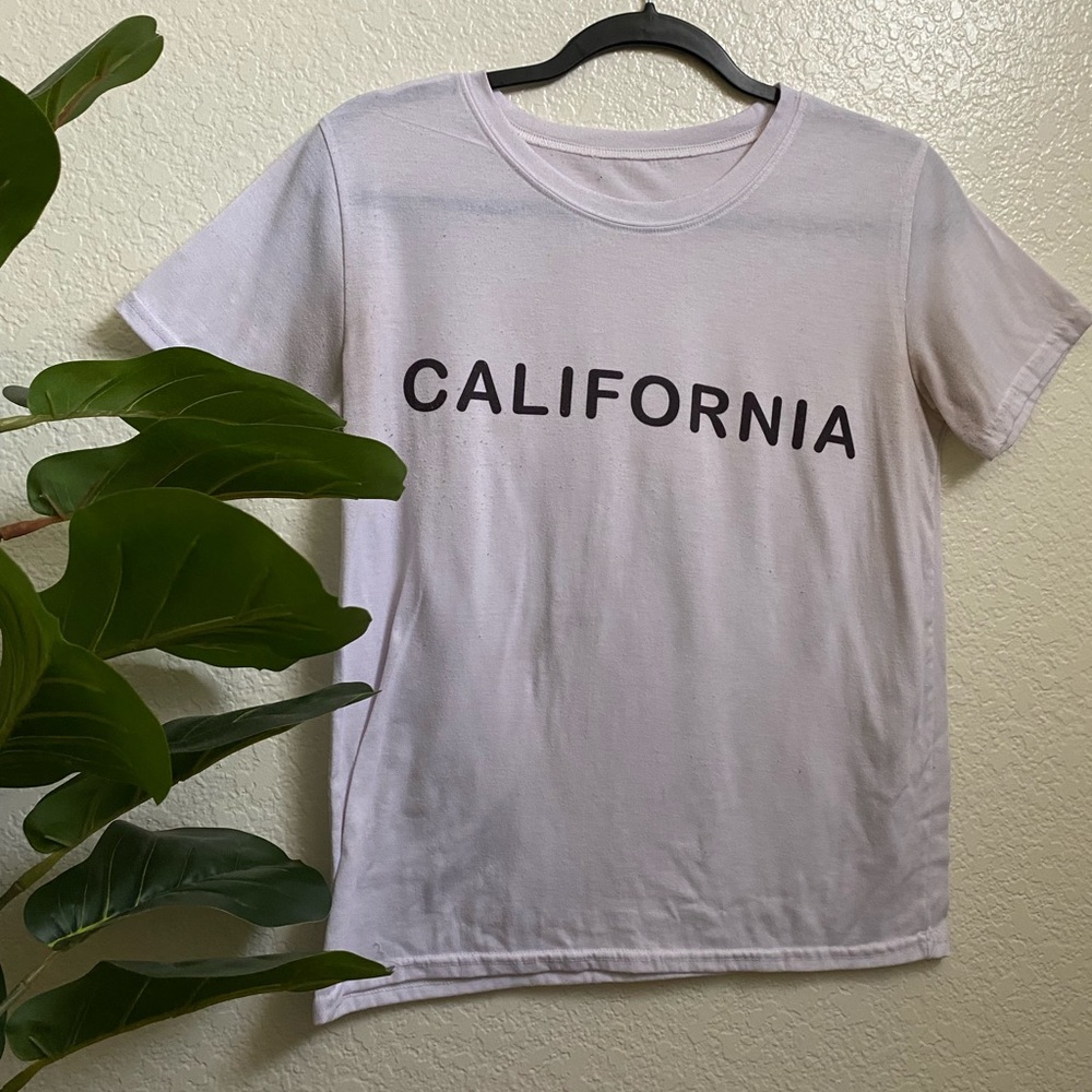 California Jersey Tee Style Graphic Tee Shirt